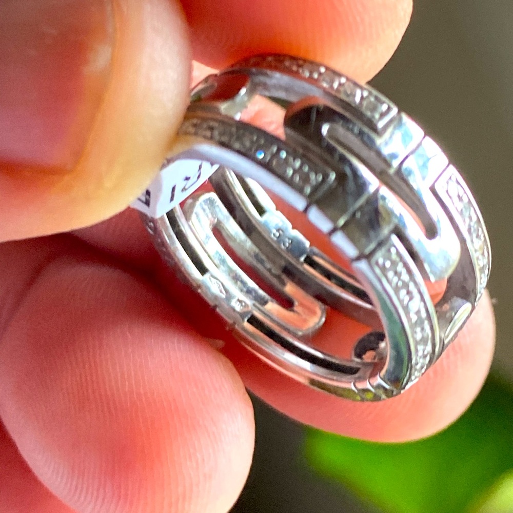 18k Gold Bvlgari Diamond Ring FIRM - Picture 7 of 12